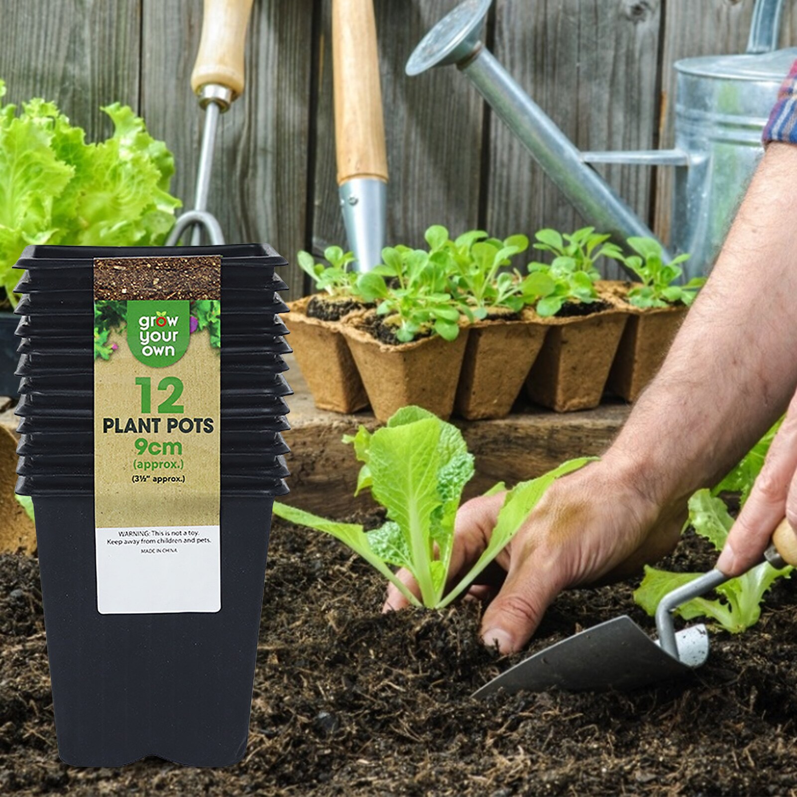 Planting Nursery Cups Plastic Flower Seedlings Nursery Supplies Planter Pot/Pots Containers Seed Starting Planting Pots