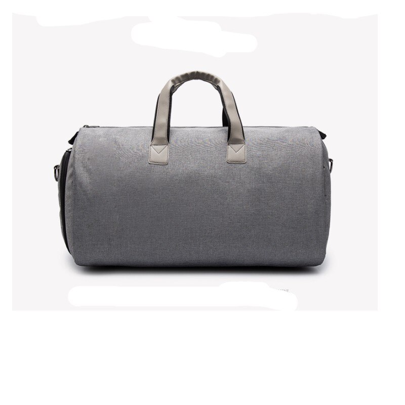 Saco de viagem para homens piquenique em roupas de grande capacidade multi-função saco dobrável oxford pano duffle negócio terno saco de ombro: Cinza