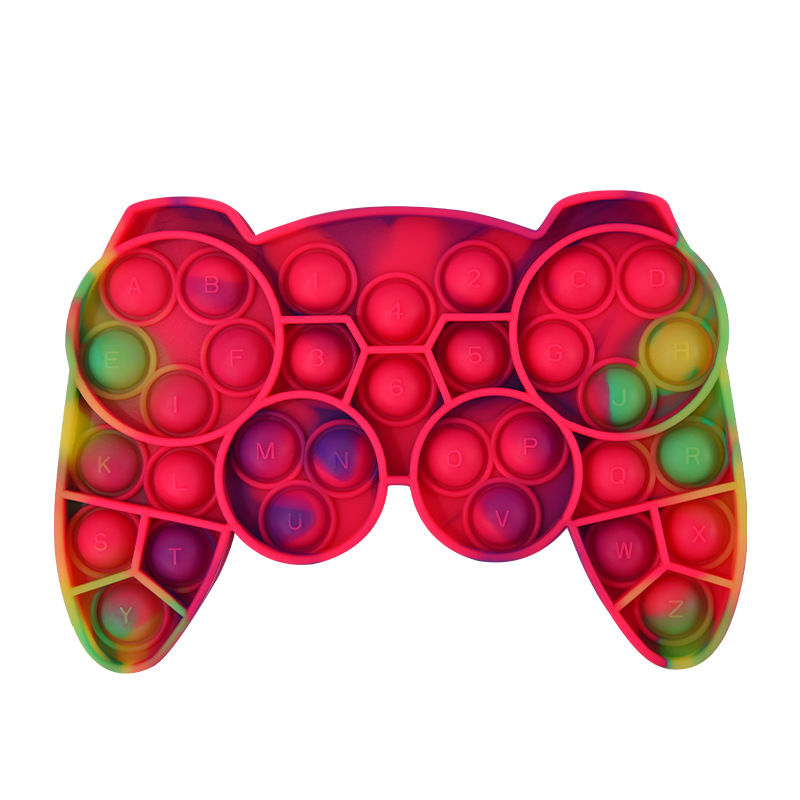 Press Color Ball Fun Toys Infant Teething Decompression Toys Children Press Hand Grip Board: D
