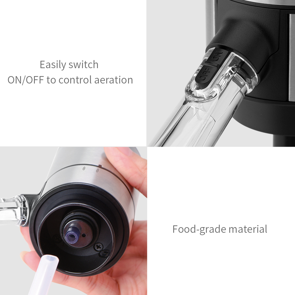 Elektrische Wijn Beluchter Dispenser Bar Accessoires One-Touch Automatische Wijn Decanter Schenker Wijn Beluchting Voor Party Aerador Vinho