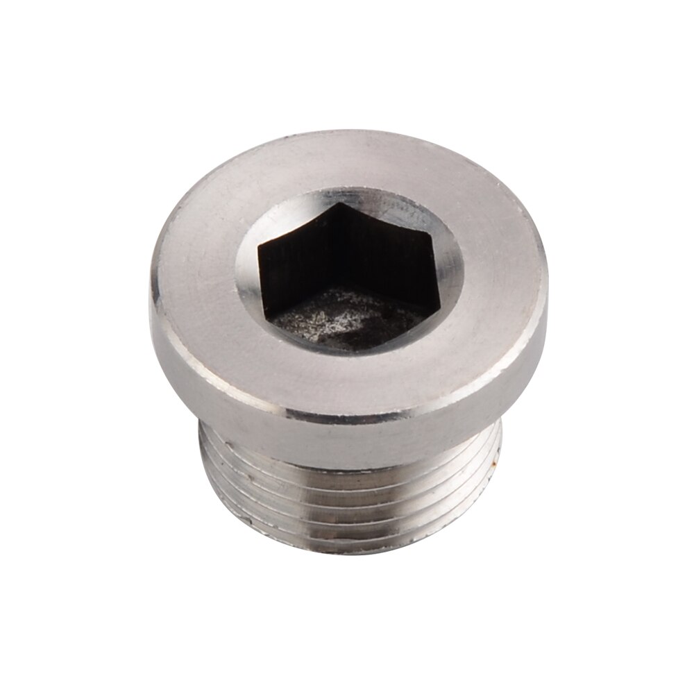H2CNC O2 OXYGEN SENSOR STAINLESS STEEL BUNG PLUG CAP M18x1.5MM THREAD HEX BUNG 304 Stainless Steel