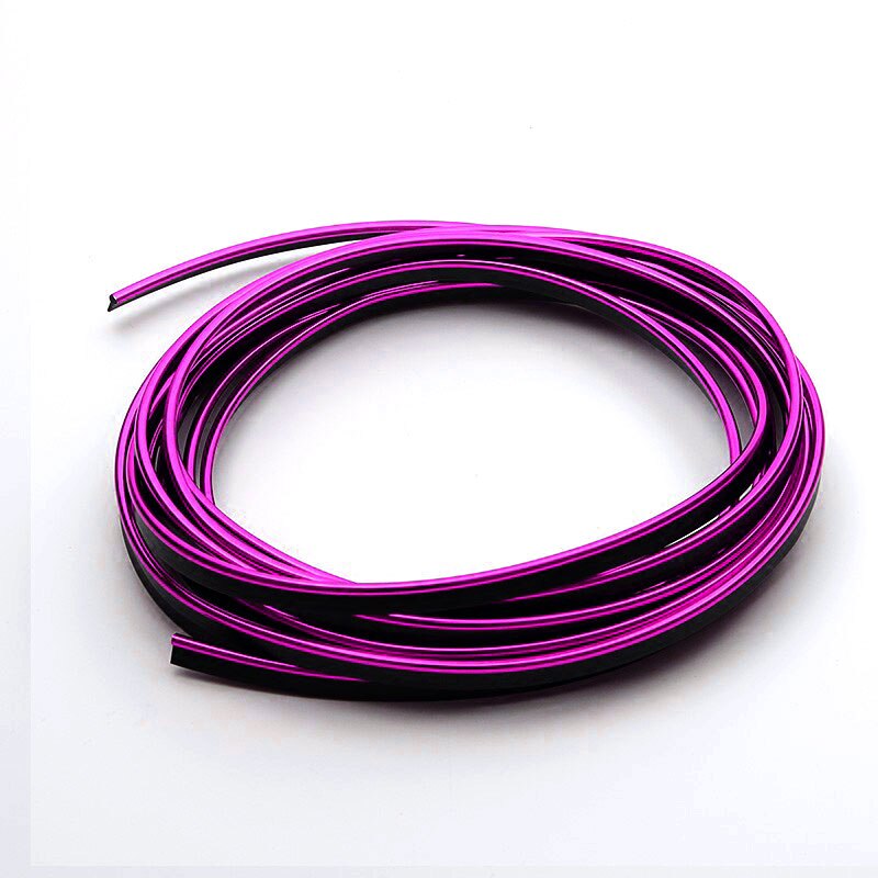 1 Meter Universele Auto Styling Flexibele Trim Voor Interieur Exterieur Moulding Pvc Decoratieve Strip Met 5 Kleur
