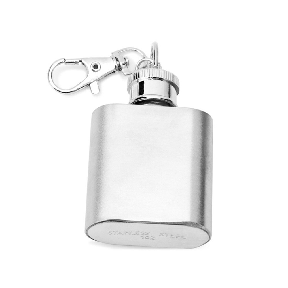 Rvs Heupfles Draagbare Pocket Heupfles Trechter Cups Set Outdoor Pocket Alcohol Whiskey Liquor Schroefdop: Black