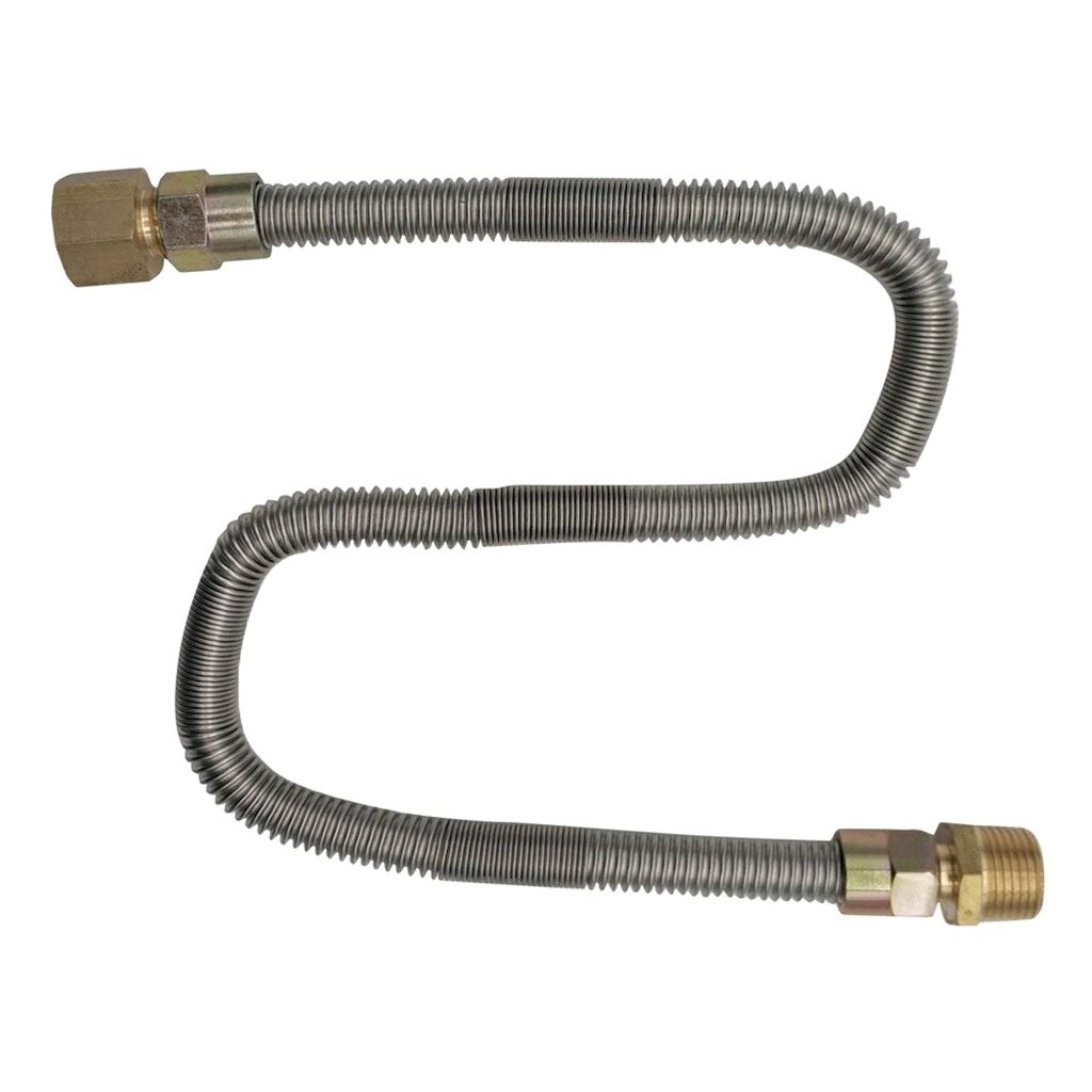 1/2' X 24' Non-Whistle Flexible Flex Gas Line Connector Kit For NG Outdoor Stove Accessories