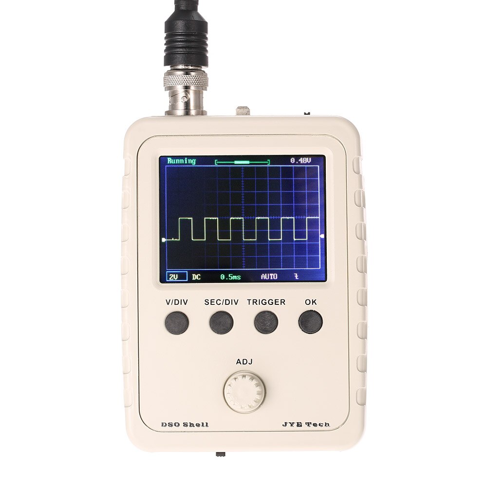 Digital Oscilloscope DIY Kit Parts with Case SMD Soldered Electronic Learning Set 1MSa/s 0-200KHz 2.4" TFT Handheld Pocket-size: Default Title