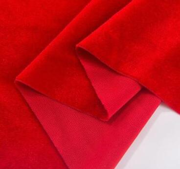 Hoogwaardige Stretch Dikke Koreaanse Fluwelen Fluwelen Stof Dikke Gouden Fluwelen Non-Fleece Kleding Zijde Kleding Fluwelen Stof: red