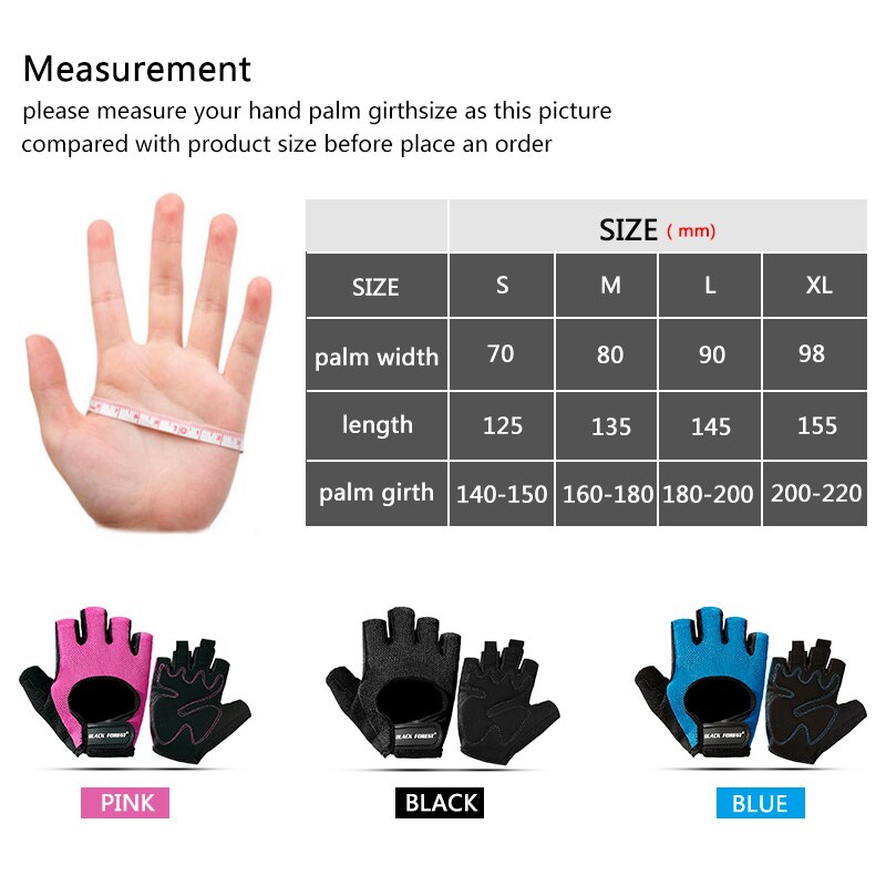Kyncilor Gym Gloves Dumbbell Weightlifted Gloves Non-Slip Breathable Shock Absorption Half Finger Bodybuilding Training Glove