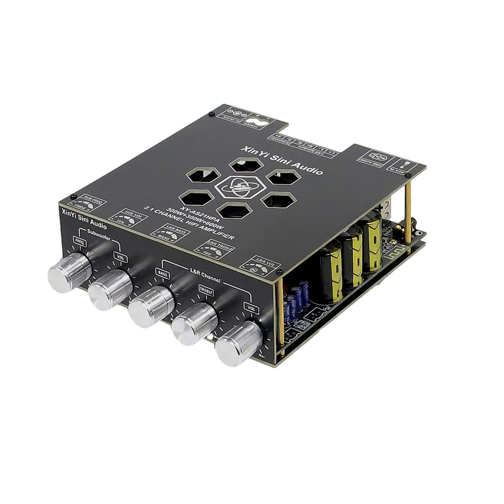 AS21HPA High-Power Bluetooth Digitale Geluidsversterkers Board 2.1 Kanaals Subwoofer 300 W * 2 + 600 W TPA3255 Bluetooth Speaker Board