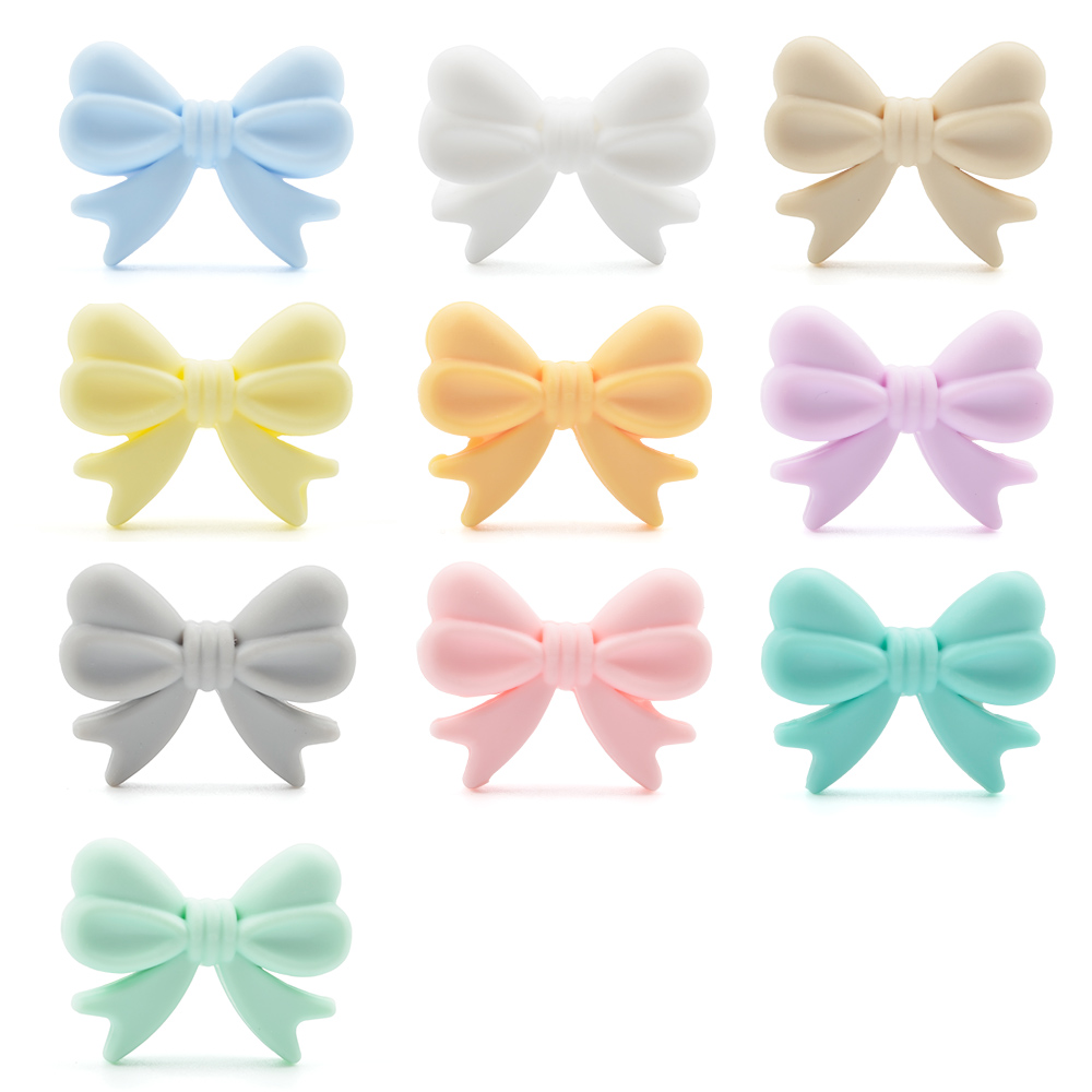 LOFCA – perles couronne en Silicone, 10 pièces, sans BPA, de alimentaire, utilisées dans la fabrication de colliers, Bracelets, accessoires de bijoux: vert clair