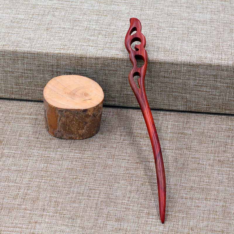 1pc FORSEVEN czerwone drzewo sandałowe szpilki do włosów pałeczki do włosów drewno zwierząt ptak Phoenix spinki chluba kobiety nakrycia głowy akcesoria do włosów JL: Style 12