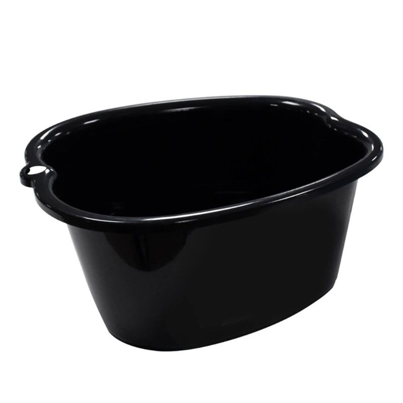 Plastic Large Foot Bath Spa Tub Basin Bucket for Soaking Feet Detox Pedicure Massage Portable 3 Colors: black