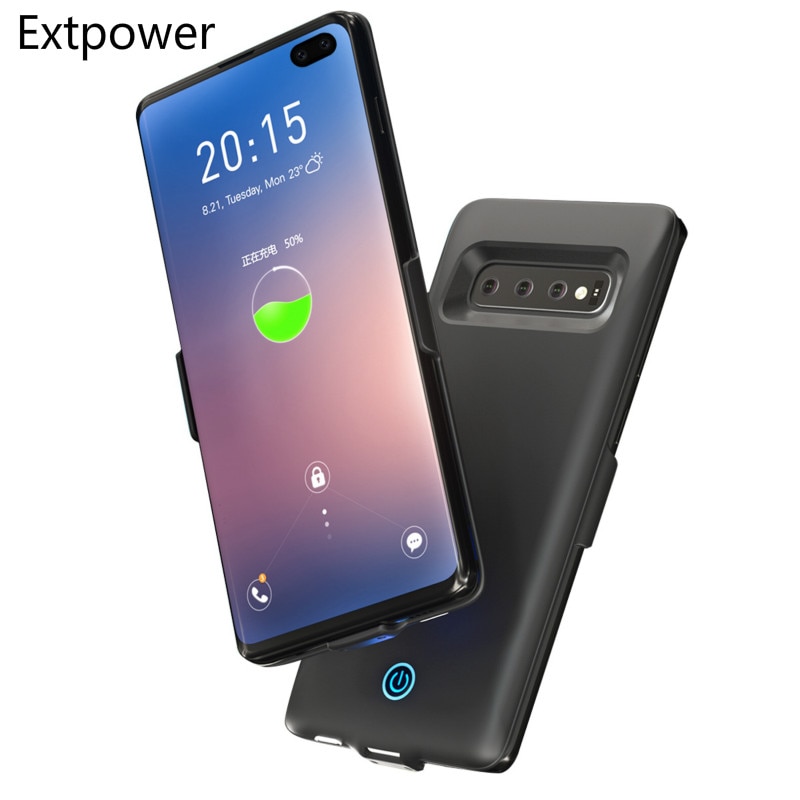 Extpower 7000 mAh Per Samsung Galaxy S10 S10E Caso del Caricatore di Batteria di Sostegno Portatile Esterno del Accumulatori e caricabatterie di riserva Per Samsung S10 Più