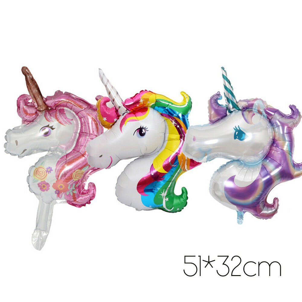Dessin animé licorne Mini papier d'aluminium ballon bricolage maison fête d'anniversaire décoration de mariage