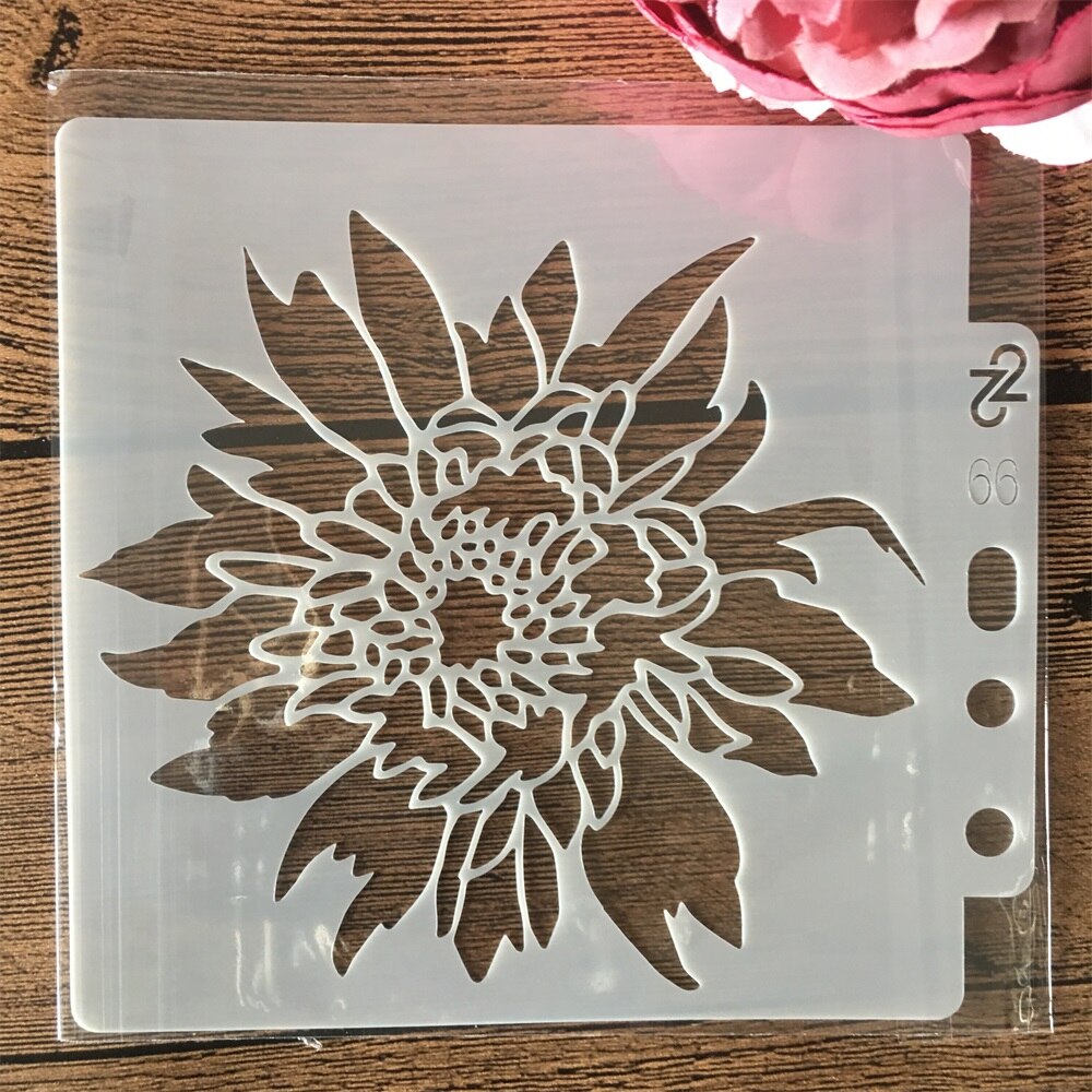 9 Stks/set 14*13Cm Bloemen Diy Gelaagdheid Stencils Muur Schilderen Plakboek Kleuring Embossing Album Decoratieve Kaart Template