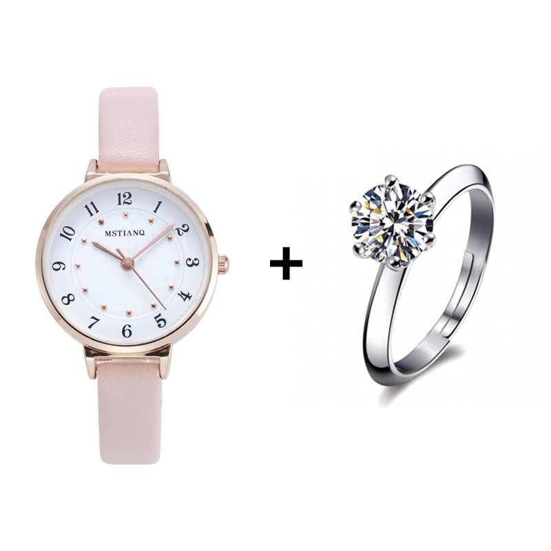 Watch Women Casual Leather Belt Watches Simple Ladies Small Dial Quartz Clock Dress Women's watches Reloj mujer: A-1X5