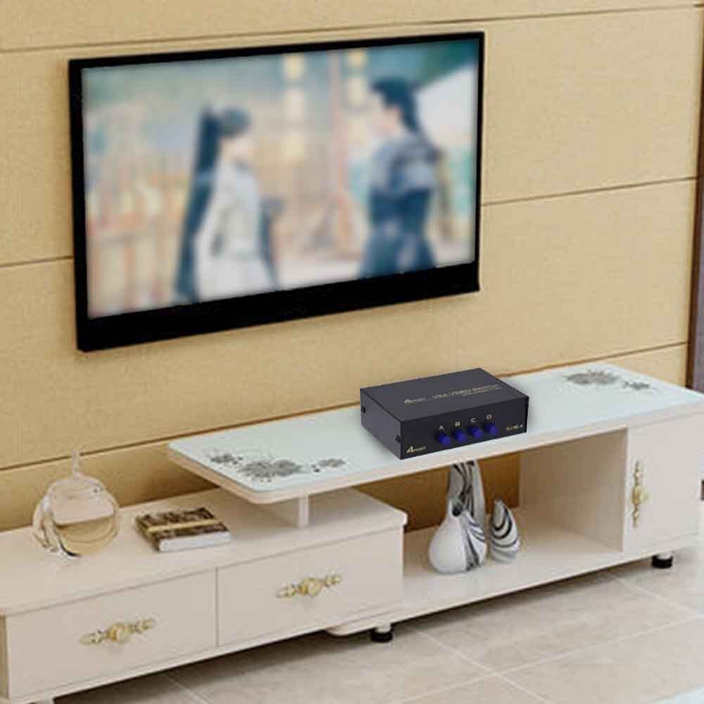 4 Ports USB 2.0 Selector Plug And Play Accessories Splitter Box for For Computer Displayport Hub Sharing KVM Switch VGA Stable