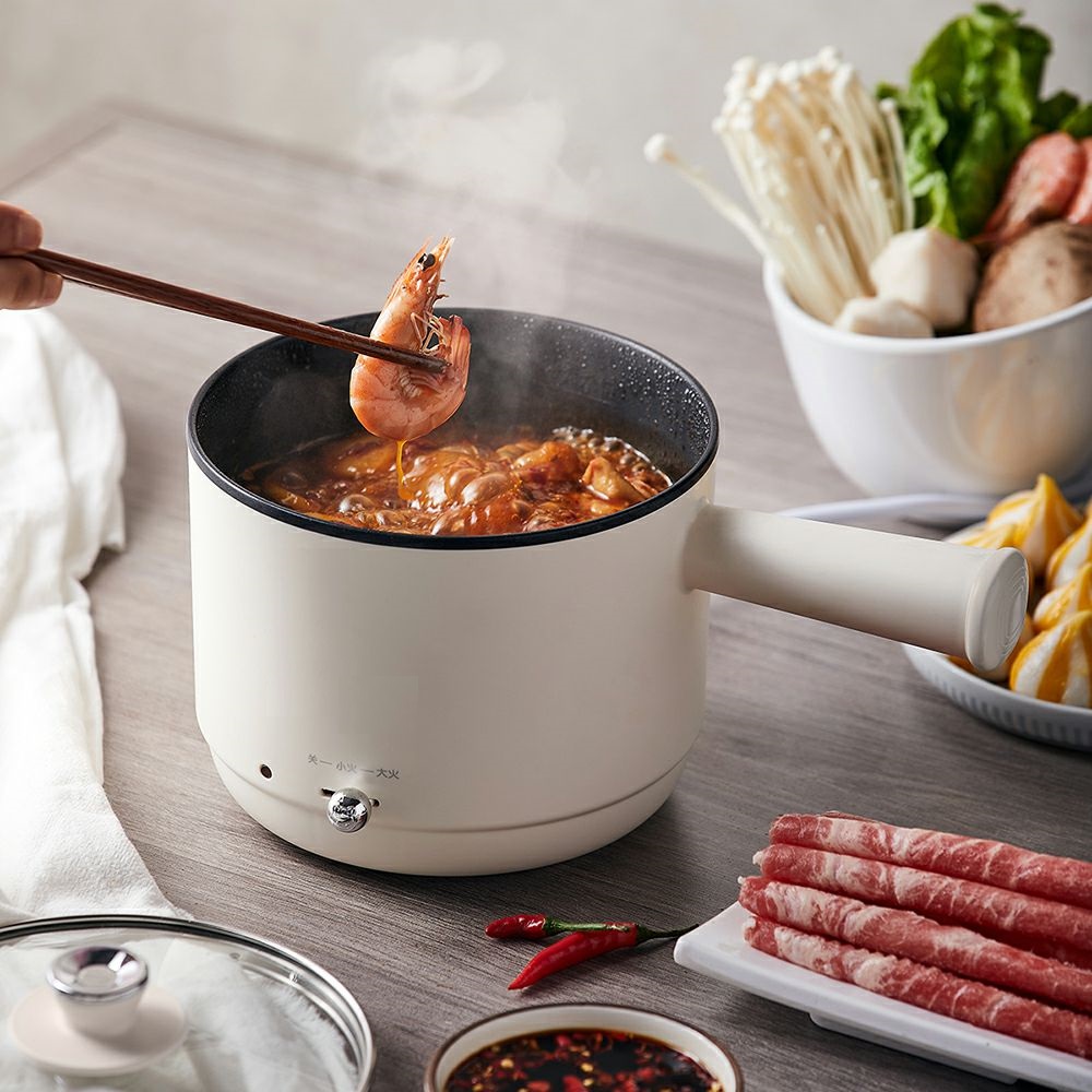 220V Multi Household Electric Cooking Machine Pot Non-stick Multi Cooker Hotpot 2 Gear Control EU/AU/UK/US Plug