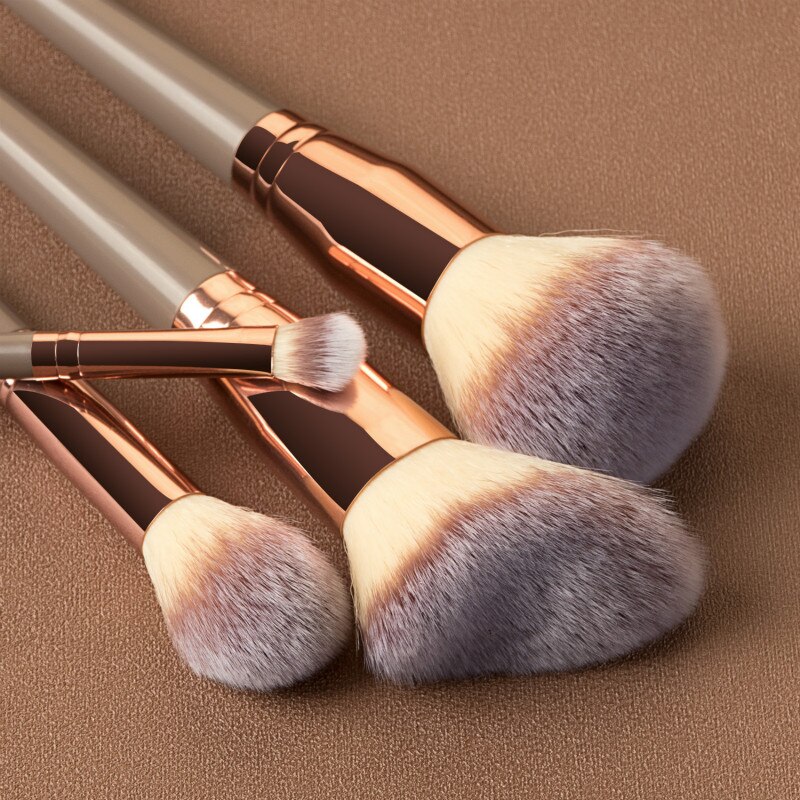 Brocha de maquillaje opcional para amigo de la piel, brocha para sombra de ojos, base, polvos correctores, brocha mixta para cara, ojo, labio, herramienta cosmética, 7/10/15 Uds.