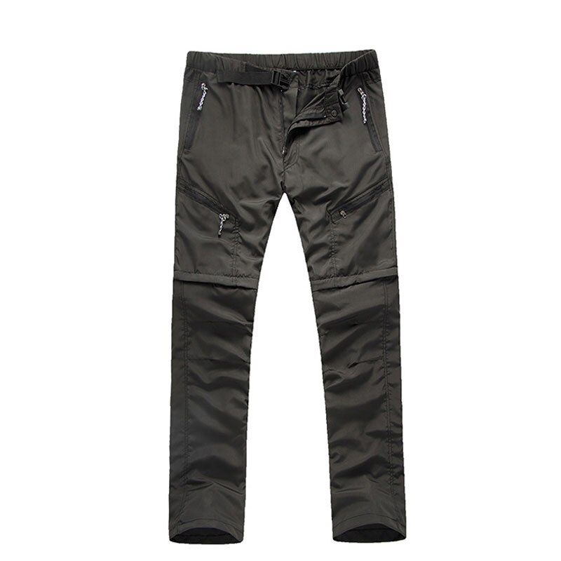 Outdoor sneldrogende Dunne Broek voor Mannen Vrouwen Ademend Afneembare Shorts W/Onzichtbare Zip Wandelen Vissen Zomer Herfst lange Broek