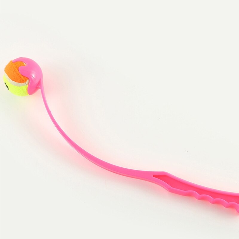 Dog Ball Launcher Pet Fetch Toy Tennis Ball Thrower Barbell Molar Interactive R9JC