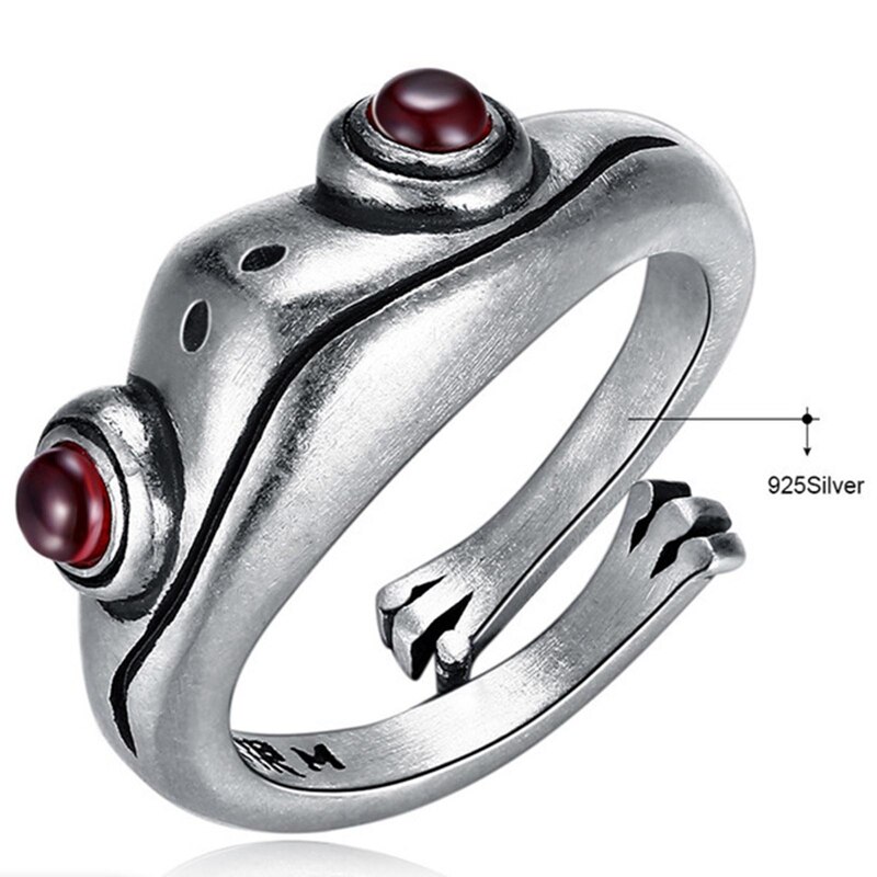 Frog Animal Rings For Women Lady Girl Cute Open Ring Jewelry Christmas