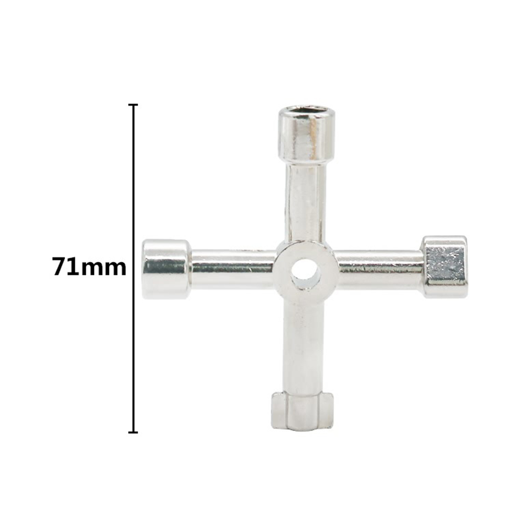 Electric Control Cabinet Triangle Key Wrench Elevator Water Meter Valve Square Hole Switchboards Key Lock Zinc Alloy Hand Tools