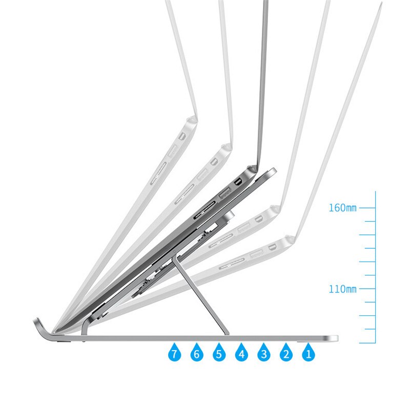 Nowy regulowany stojak na laptopa składana podstawa na notebooka uchwyt na laptopa Macbook zawodowiec powietrze HP Lapdesk