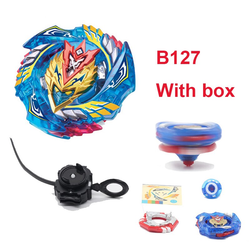 L&#39;ultimo Beyblade d&#39;oro Burst GT B140 B144 B145 con scatola Metal Fusion God Spin Top Toy Boy Gift: b127with box