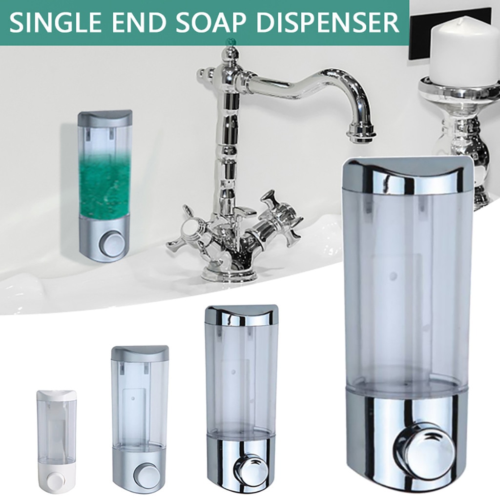 40 # Wandmontage Badkamer Zeep Shampoo Dispenser Navulbare Hand Zeep Douche Wandmontage Vloeibare Zeep Dispensers Zeep Container