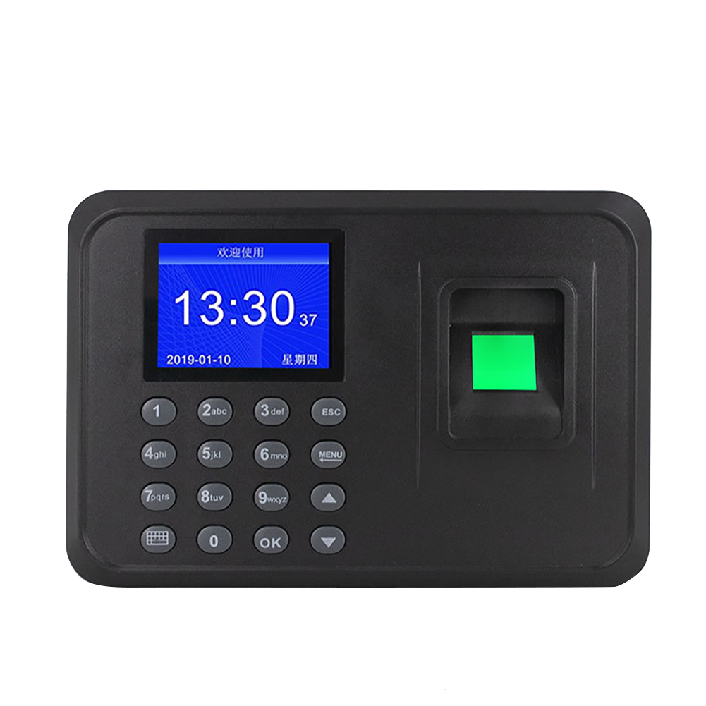 Lcd-scherm Quick Multi Lingual Controleren Management Time Recorder Werknemer Grote Capaciteit Biometrische Vingerafdruk Kantoor Presentielijst