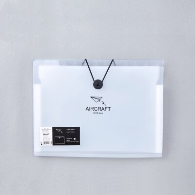 Expanding Wallet Document Bag Transparent A4 File Folder Expandable File Organizer Filling Products School Office Supplies: 12 slots aircraft