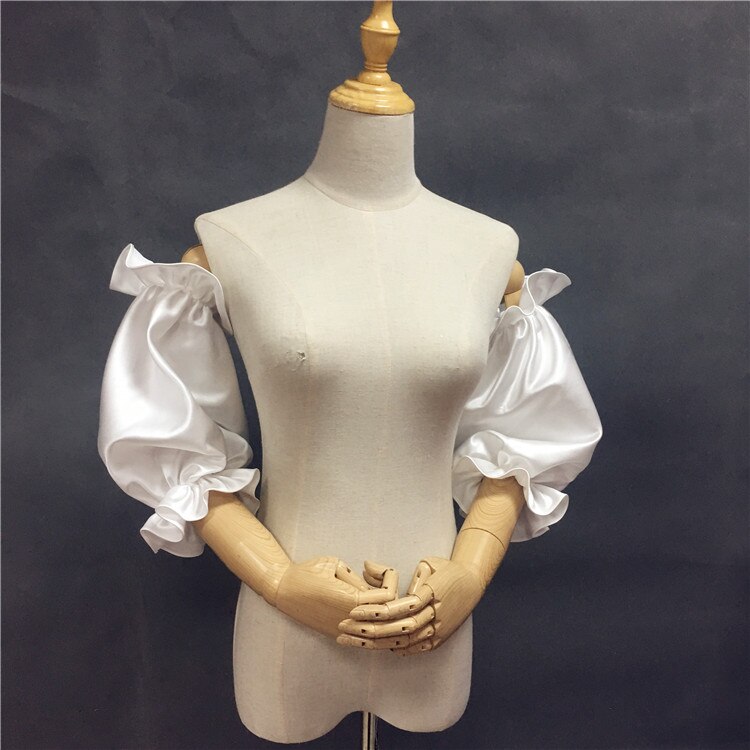 Detachable sleeve off shoulder tulle straps for wedding dress: Q01