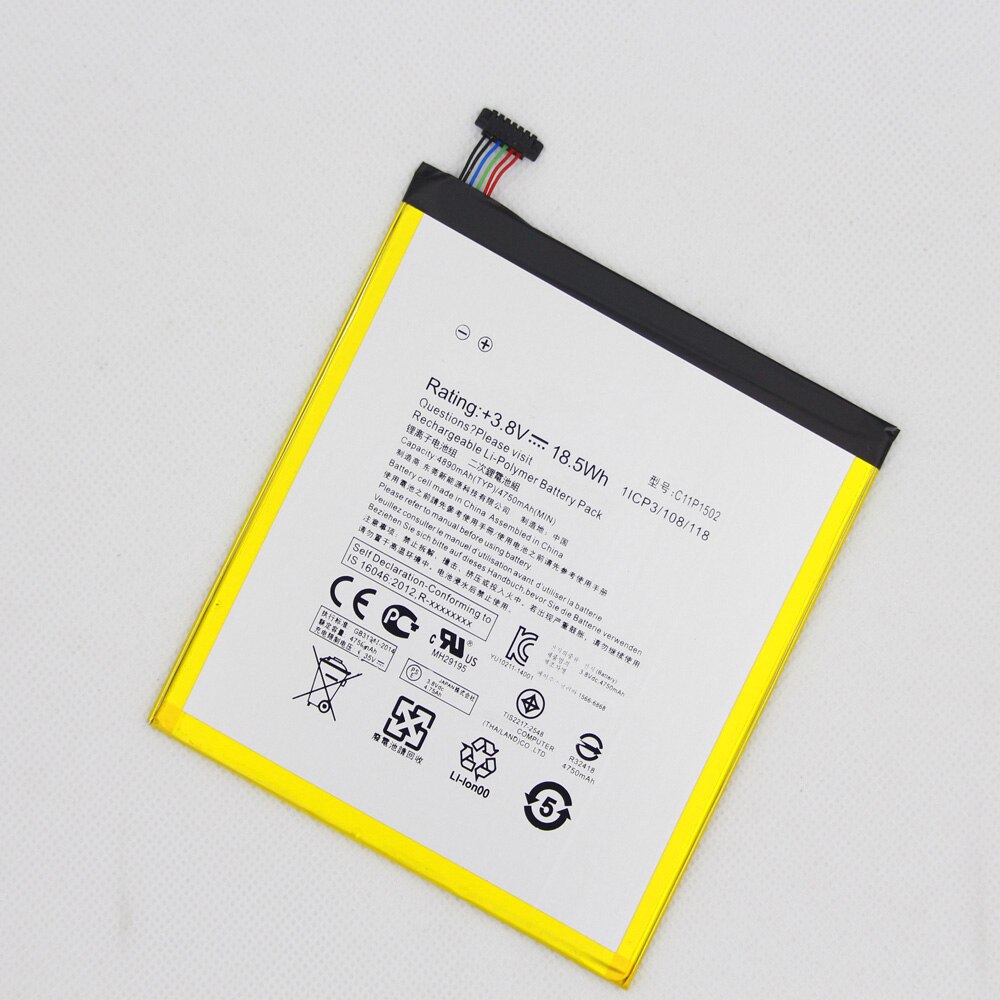 ISUNOO 4890mAh C11P1502 Phone Battery For ASUS ZenPad 10 Z300C Z300CL Z300CG Mobile Rechargeable Battery With Repair Tools
