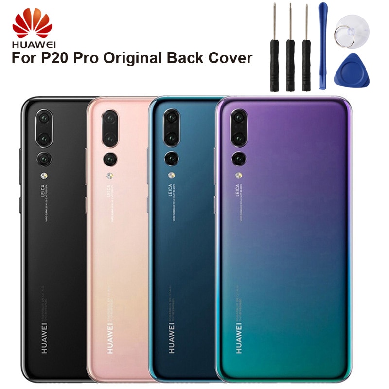 Original Zurück Batterie Abdeckung Fällen Gehäuse Für Huawei P20 Pro Batterie Zurück Fall