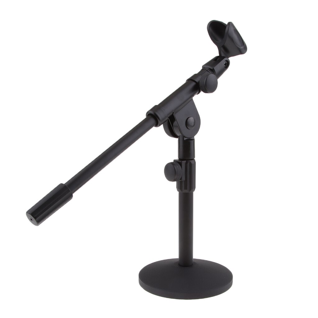 Short Microphone Stand With Mic Clip For Facebook Online ,Video Recording