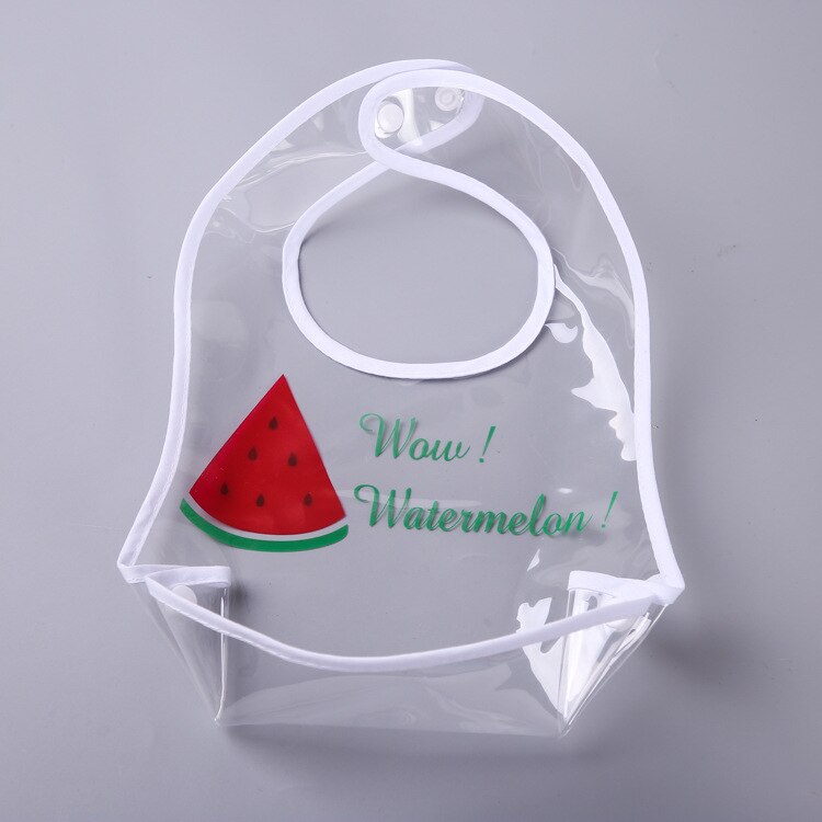 Baby Bib Adjustable Baby Bandana Bibs EVA Waterproof Lunch Feeding Bibs Baby Cartoon Fruit Feeding Cloth for Children Baby Apron: watermelon