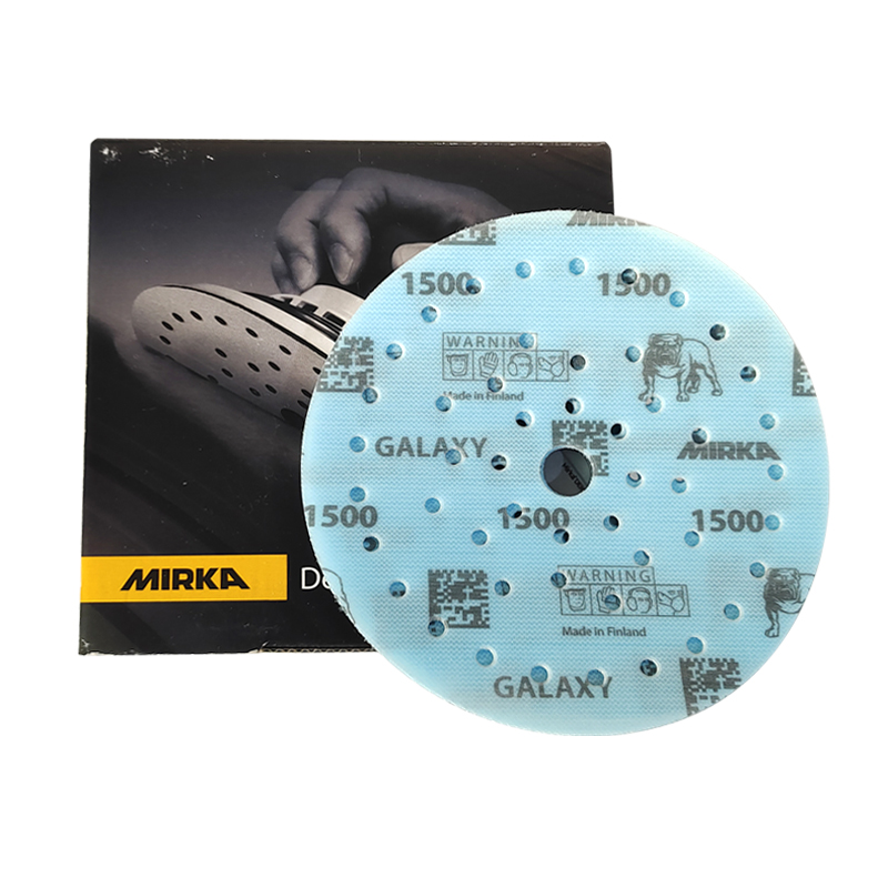 Papier de verre Mirka Galaxy, 6 ", 150mm, pour voiture, gommage à sec, floqué, pour le travail du bois, le polissage, abrasif, 80-2000