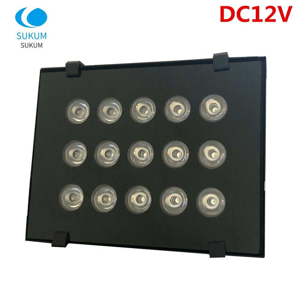 DC 12V 15 Leds CCTV LEDS Fill Light IR illuminator infrared lamp Outdoor Waterproof Night Vision for CCTV Cam