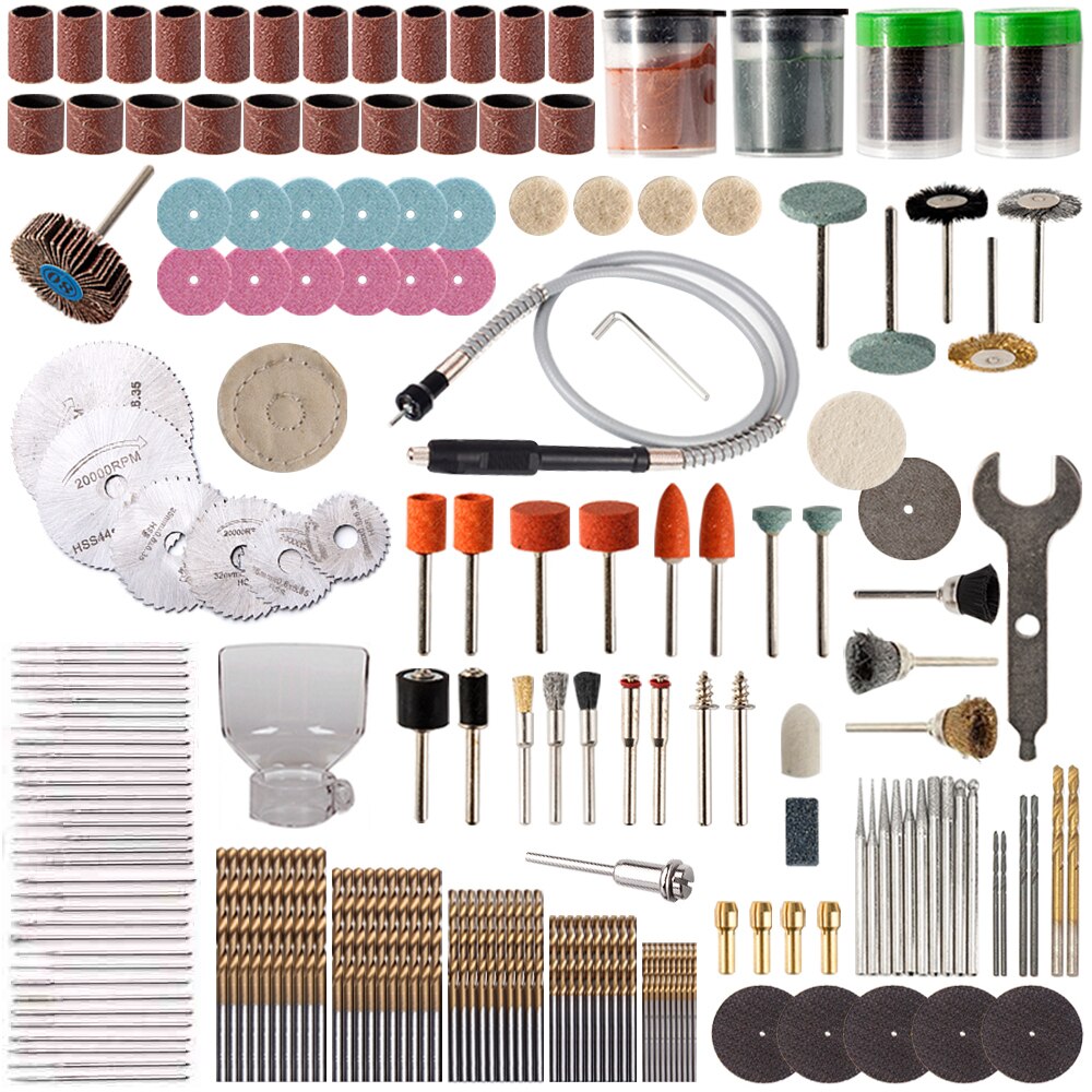Mini Bohrer Multi Werkzeug Dremel Zubehör einstellen Für Schleifen Polieren Bausätze Mikro Bohren rotierend Polieren Bits Energie Werkzeug: C