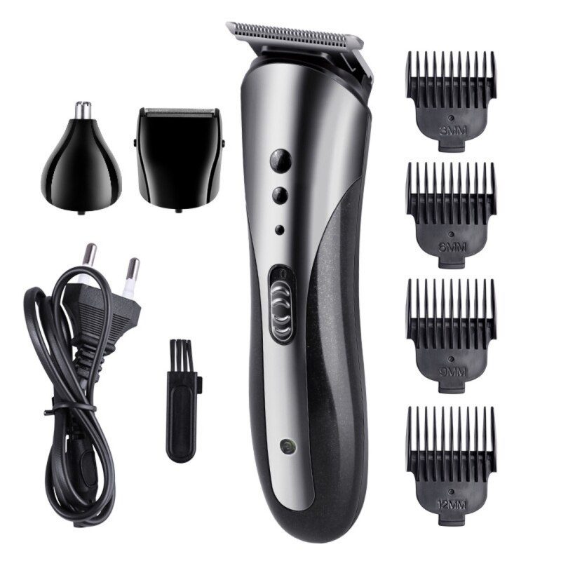 Profession Rechargeable Hair Clipper For Men Waterproof Wireless Low Noise Electric Shaver Beard Nose Ear Shaver Hair Trimmers