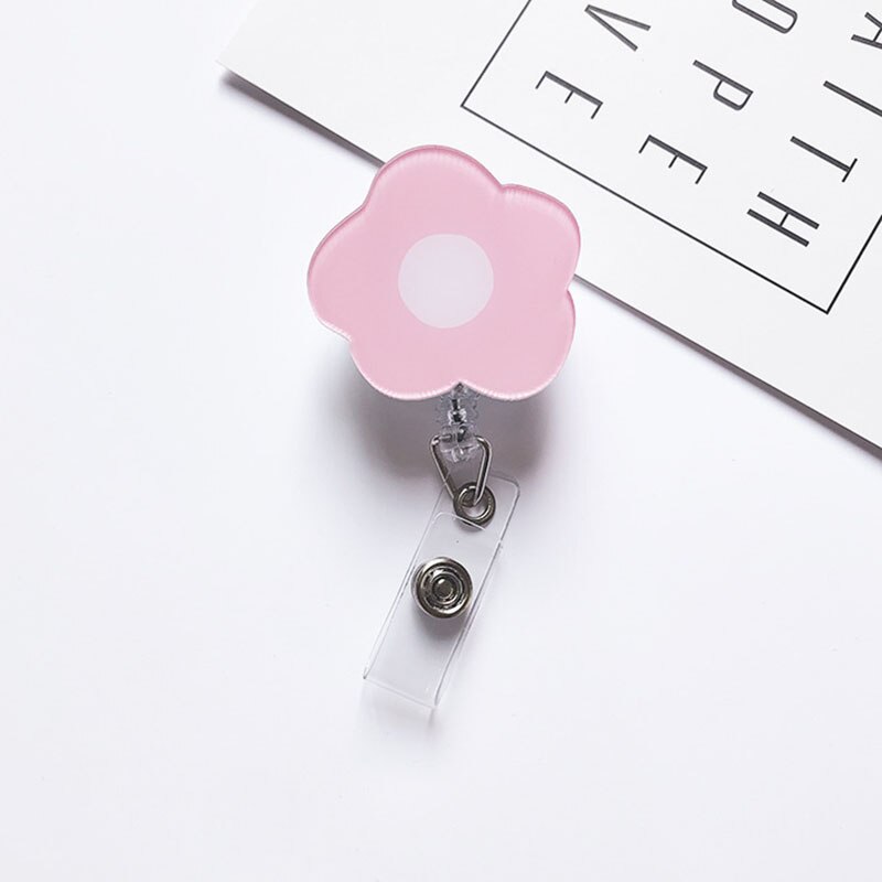 Candy Kleur Korea Beren Acryl Intrekbare Badge Reel Verpleegster Arts Student Tentoonstelling Id Card Clips Badge Houder Briefpapier: 7