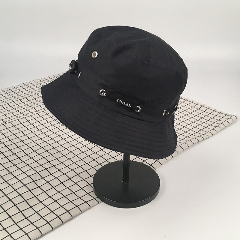 Fisherman Hat Female Spring and Summer Sun Protection UV Bucket Hat Wild Face-lift Drawstring Sun Hat Outside Sport Bucket Hat