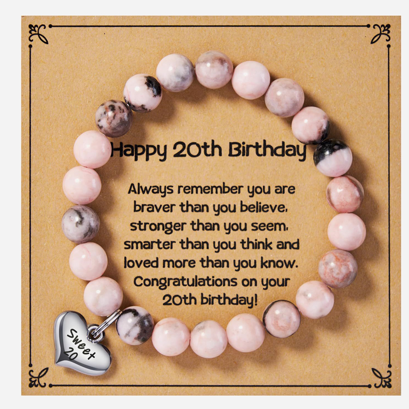 Alles Gute zum Geburtstag für 5-25 Jahre alte Mädchen, Geburtstag geflochtene Perlen Armbinde für ändern 5 bis 25 Tochter Enkelin Nichte: Reines Gold Farbe