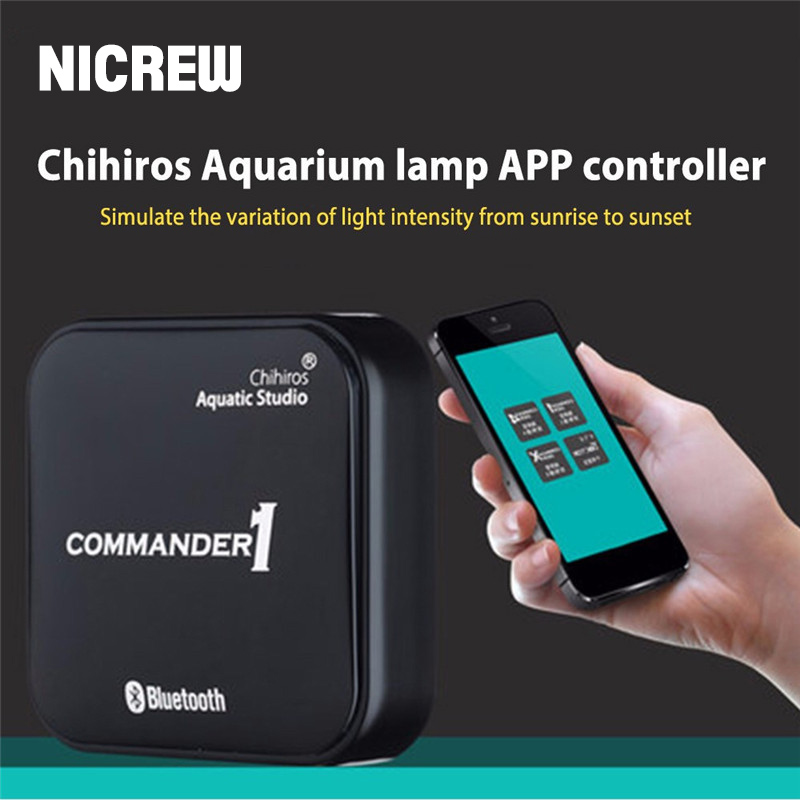 Nicrew Chihiros Bluetooth Light Dimmer Controller Modulator Aquarium Fish Tank LED Intelligent Lighting Timing Dimming System