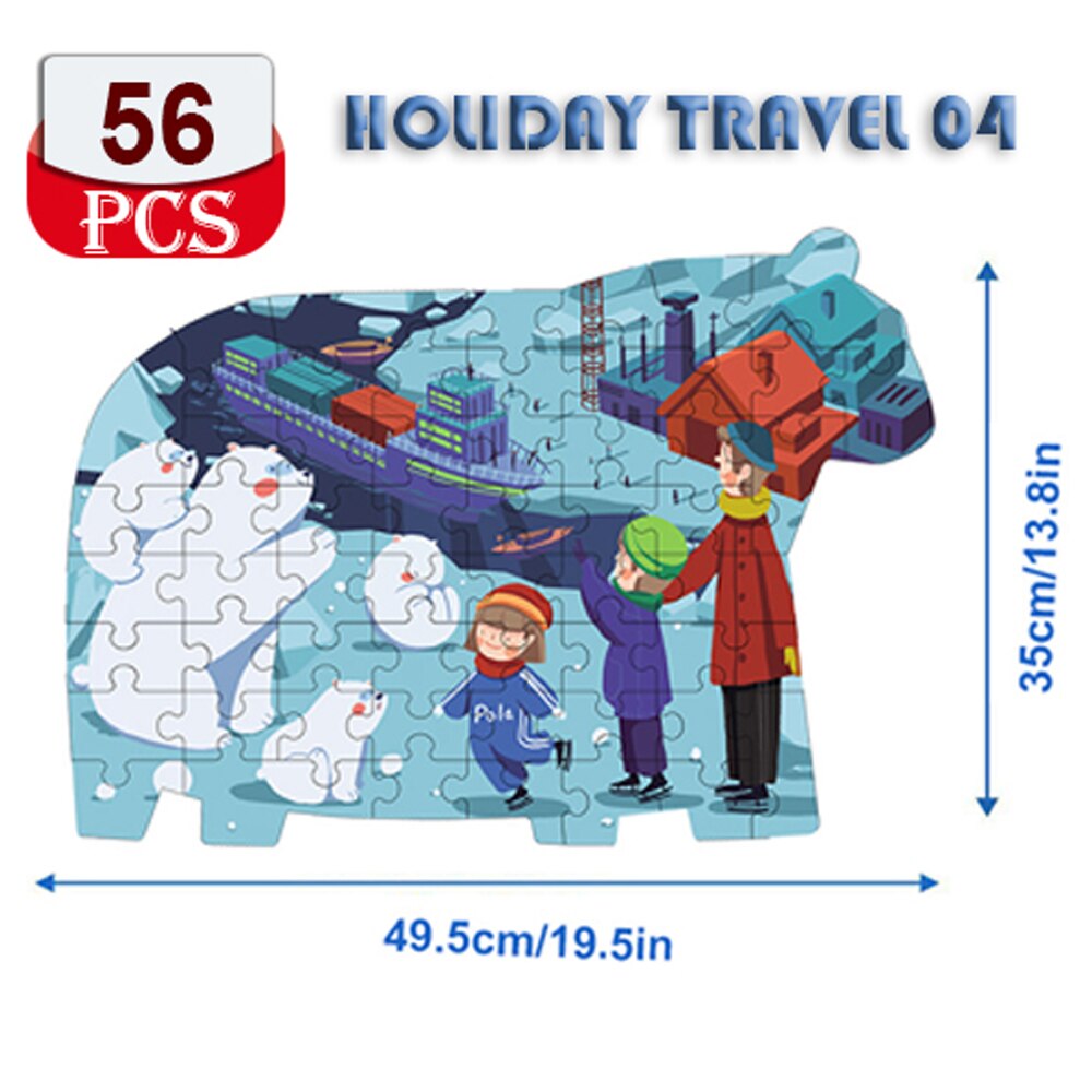 Dinosaur puzzles for children, educational learning toy, animal puzzle for children aged  ab 3 years, table game, toy: Violet/紫罗兰