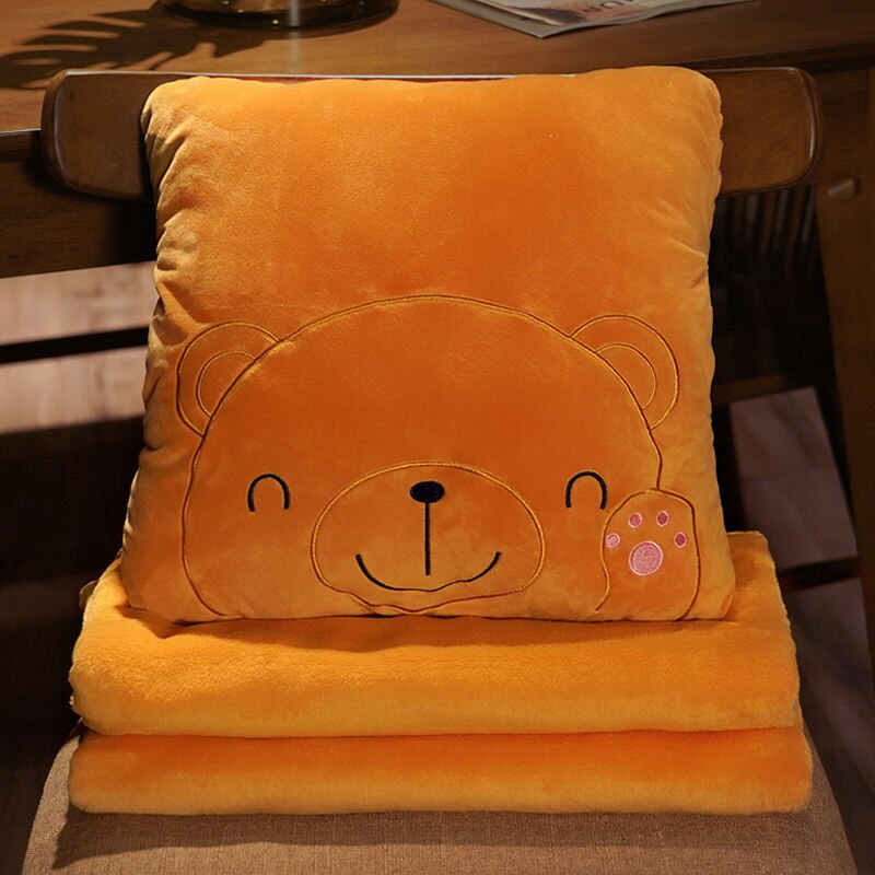 Oreiller couette en un pour les filles Siesta artefact oreiller multifonctionnel coussin pour voiture maison bureau oreiller avec couverture à l'intérieur: xiaoxiong
