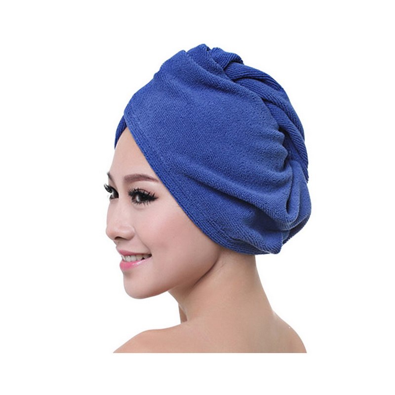 Femmes filles dame cheveux serviette cheveux Turban microfibre séchage rapide Salon serviette salle de bain accessoires enveloppé cheveux chapeau chapeau