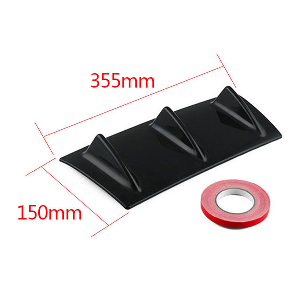 1pcs Car Rear Bumper Diffuser Chassis Spoiler Universal Fin Style Wing Lip Diffuser Car Accessories