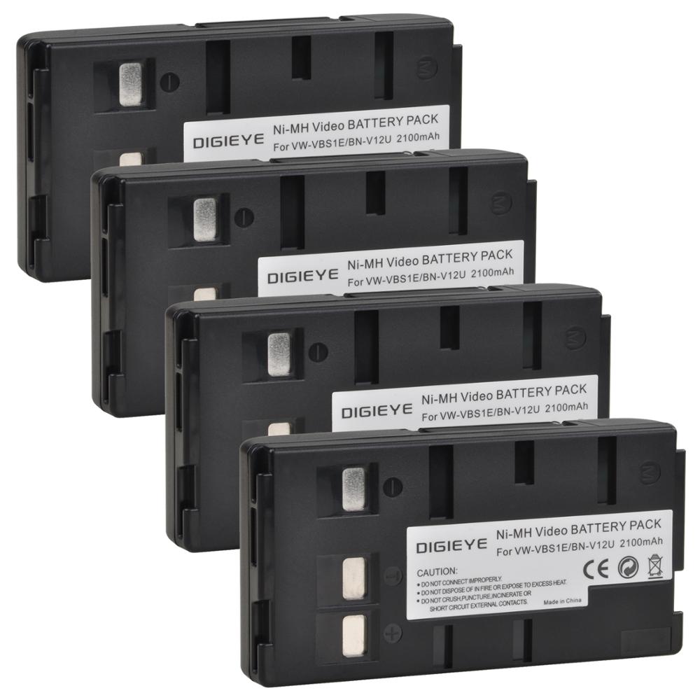 Batería de videocámara de 2100mah, BN-V12U de VW-VBS1E para JVC BN-V10U, BN-V11U,BN-V12U,BN-V14U,BN-V15,BN-V18U, BN-V22U,BN-V24U: 4 battery