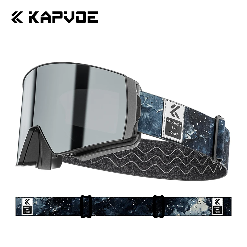 Kapvoe herre skisolbriller snebriller snowboarding skimaske til kvinder antidug linsesæt  uv400 snescooterbriller motorcykel